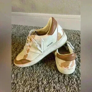 Vintage Havana sneakers shoe style Cameron white multi 7 calf skin trim